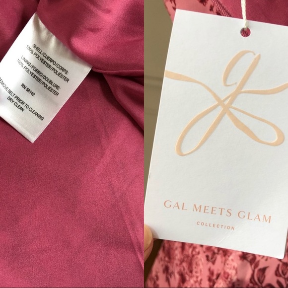 NWT Gal Meets Glam Elle Rose Floral Belted Dress 0 - Picture 12 of 13